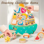 Yvaine | Wooden Balance Stacking Toy | Educational, Fine Motor Skills | Natural Wood