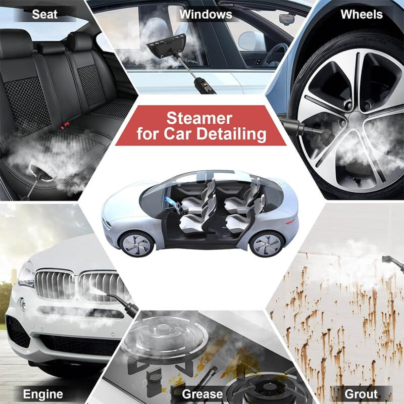 Luna | Steam Cleaner | 2500W High Pressure | 6 Speed, 5 Brush Heads