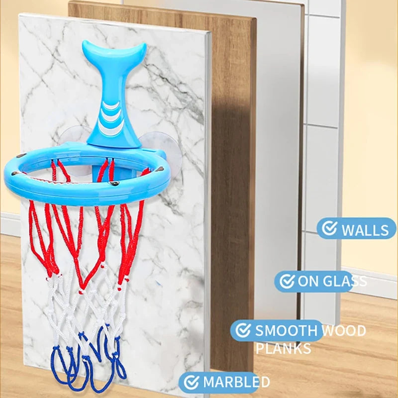 Fleur | Bath Basketball Set | Kids Bath Toy | Suction Cup, Mini Balls