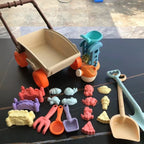 Rosalind | Beach Sand Play Cart Set | Kids Outdoor Toy | 35.5x38x18 cm