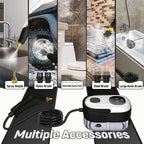 Luna | Steam Cleaner | 2500W High Pressure | 6 Speed, 5 Brush Heads
