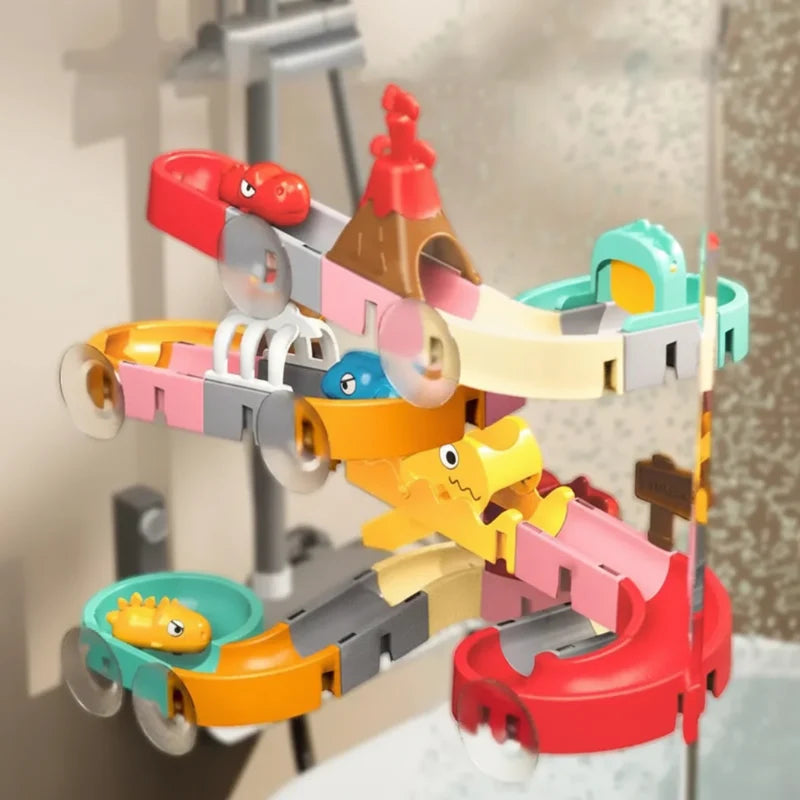 Kestrel | Bath Toy Track | DIY Water Slide Play Set | Suction Cup, Modular