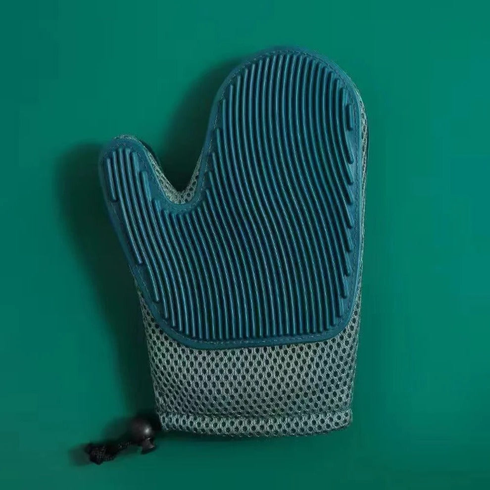 Neela | Cat Grooming Glove | 2-in-1 Brush & Massage | Rubber, Fits Most Sizes