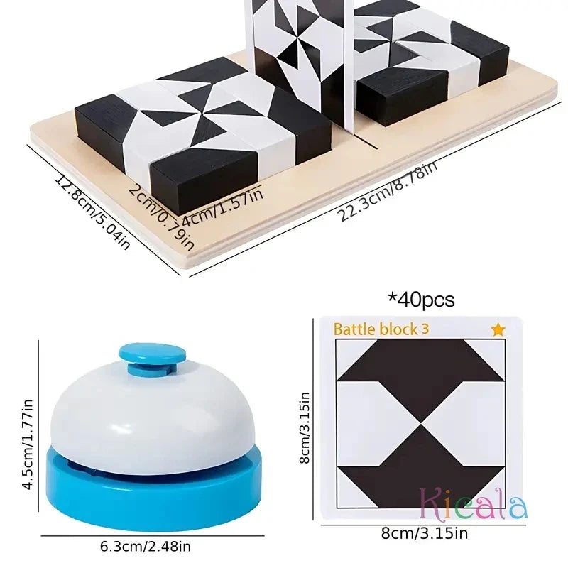 Bexcellent | Block Puzzle Game | Educational Toy for Kids | Wooden, Ages 3+