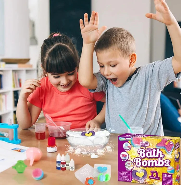 Romy | Bath Bomb DIY Kit | Kids Science Craft Set | 5 Bombs, Colorful