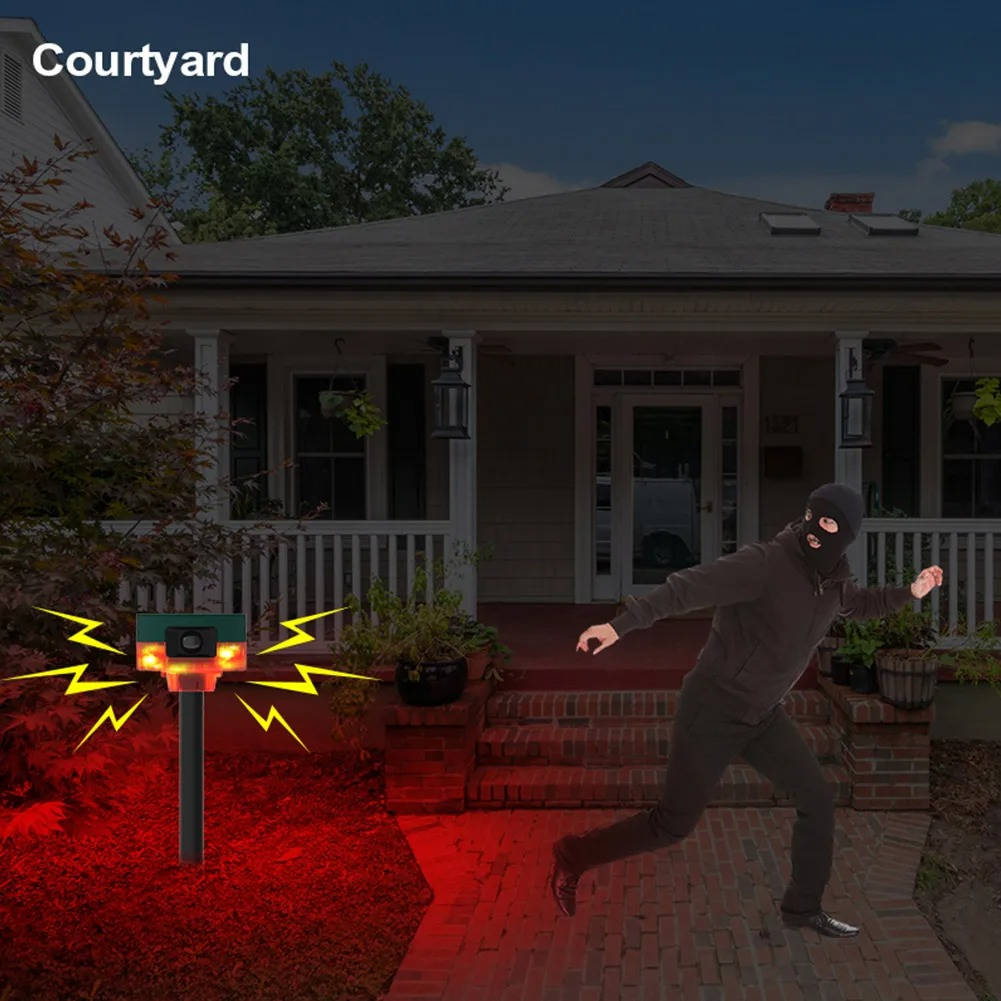 Giselle | Solar Pest Repeller | 360° Motion Detection, 13 Sounds | IP55, Garden
