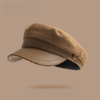 Felt Fisherman Cap Leather Brim Vintage