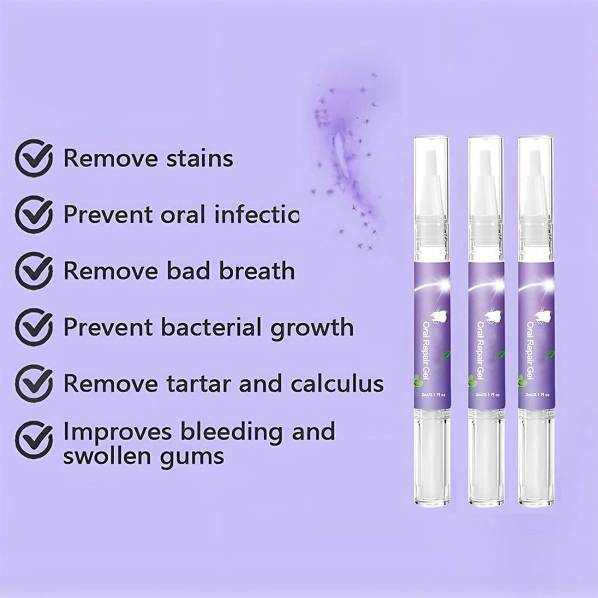Tessa | Dog Oral Repair Gel | Whitening, Breath Freshening | 3-Pack