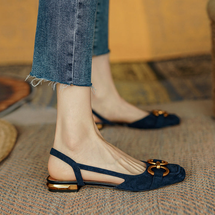 Iris | Slingback Shoes | Women's Low Heel, Contoured Footbed | 5 Colors
