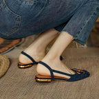 Iris | Slingback Shoes | Women's Low Heel, Contoured Footbed | 5 Colors