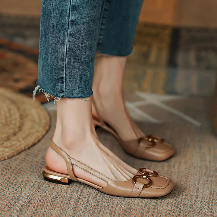 Iris | Slingback Shoes | Women's Low Heel, Contoured Footbed | 5 Colors