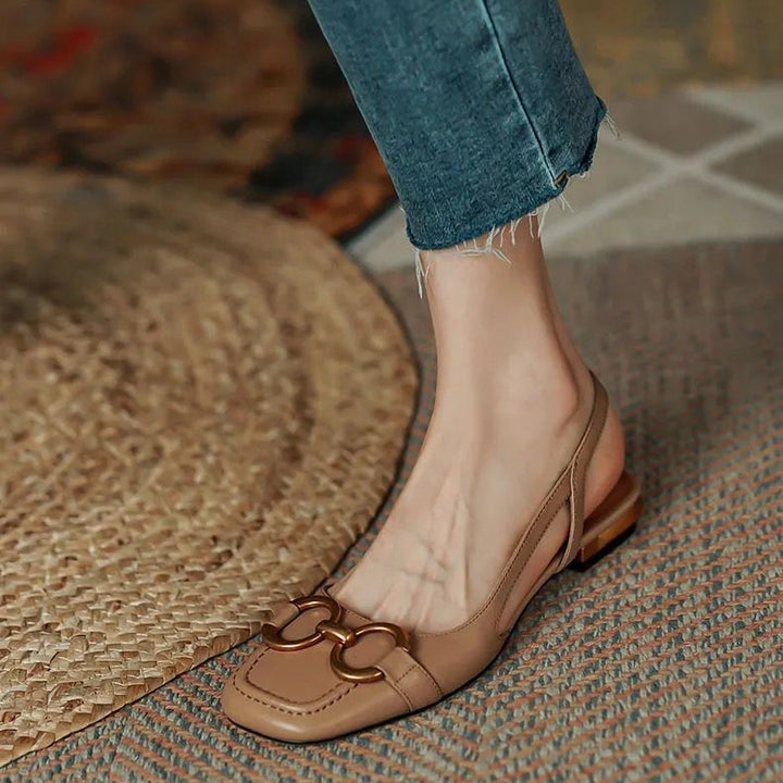 Iris | Slingback Shoes | Women's Low Heel, Contoured Footbed | 5 Colors