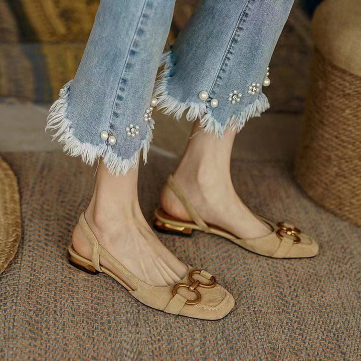 Iris | Slingback Shoes | Women's Low Heel, Contoured Footbed | 5 Colors