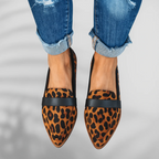 Orthopedic Loafers Women Leather Slip On Flat Arch Support Shoes
