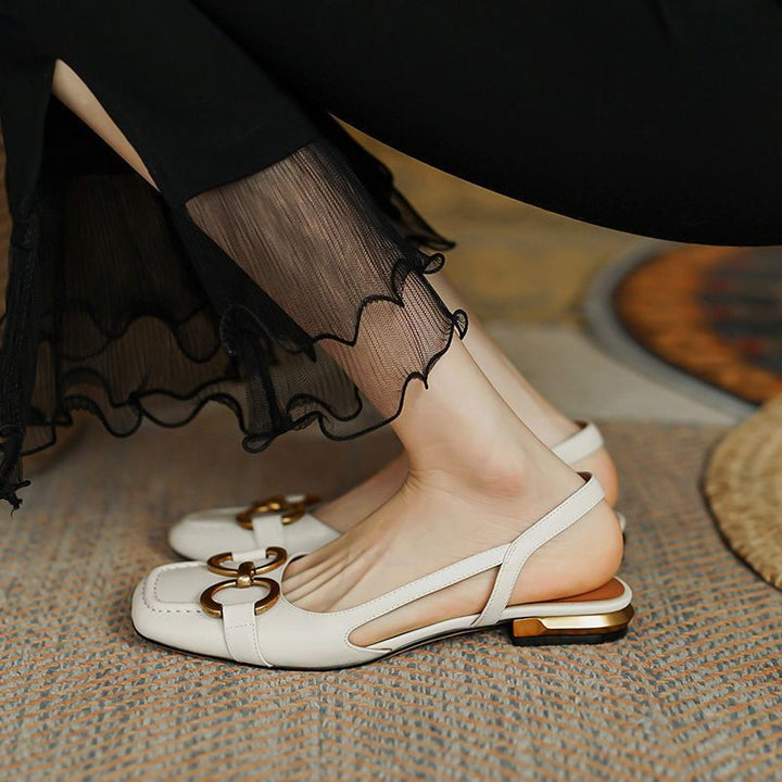 Iris | Slingback Shoes | Women's Low Heel, Contoured Footbed | 5 Colors