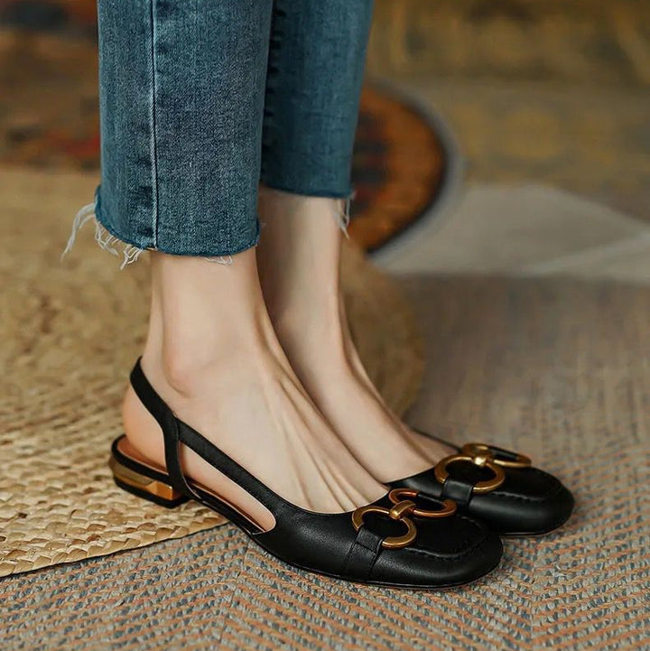 Iris | Slingback Shoes | Women's Low Heel, Contoured Footbed | 5 Colors