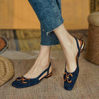 Iris | Slingback Shoes | Women's Low Heel, Contoured Footbed | 5 Colors