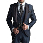 Men 3 Piece Suit Blazer Waistcoat Trousers