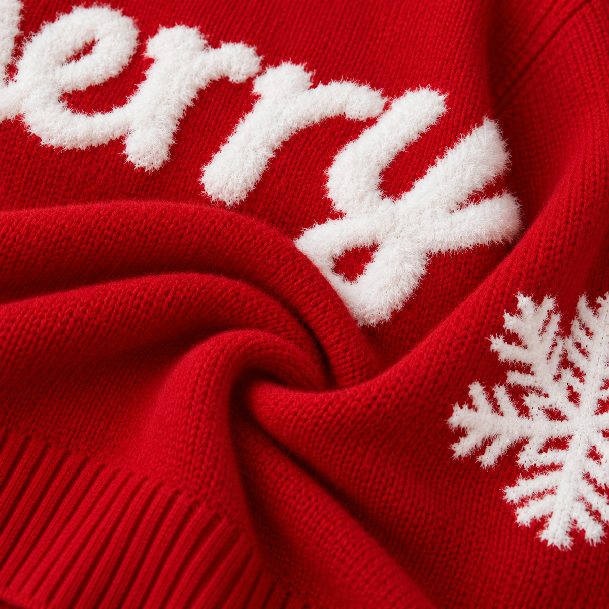 Christmas Sweater Women Red Turtleneck Long Sleeve Knit Loose Fit