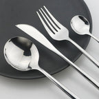 Kira | Cutlery Set 24 Piece | Stainless Steel, Gold Accent | Black, White, Rose