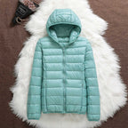 Women Waterproof Lightweight Jacket Removable Hood