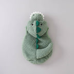 Kids Dinosaur Costume Baby Hooded Romper Sherpa Fleece Toddler