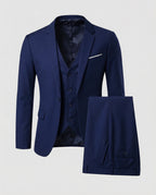Men's Three Piece Suit | Classic Fit Jacket Vest Trousers | Formal