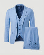 Men's Three Piece Suit | Classic Fit Jacket Vest Trousers | Formal