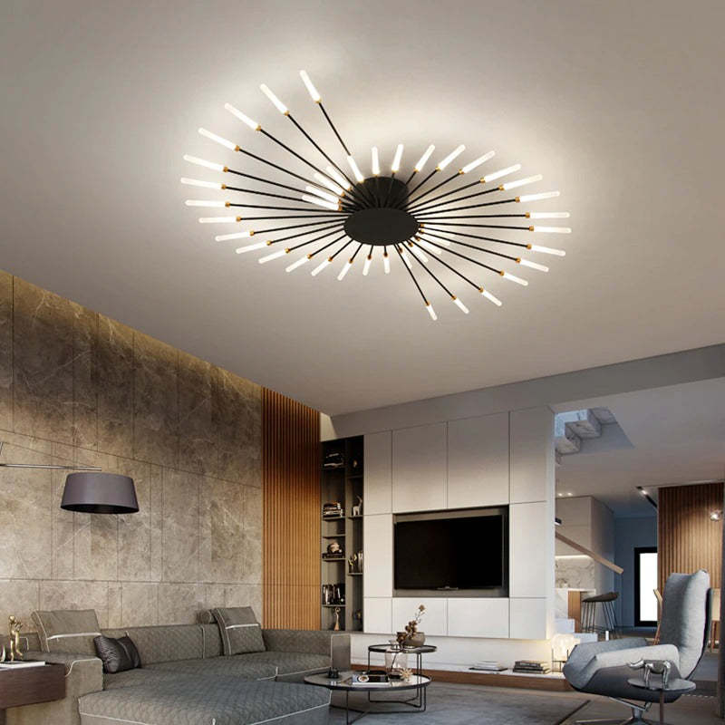 LED Fireworks Ceiling Chandelier Modern Design