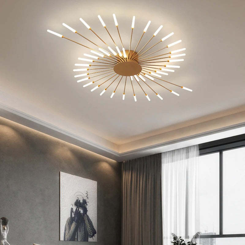 LED Fireworks Ceiling Chandelier Modern Design