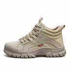 Greta | Safety Shoes Steel Toe | Anti-Puncture, Khaki