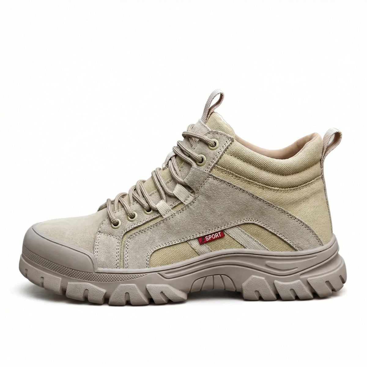 Greta | Safety Shoes Steel Toe | Anti-Puncture, Khaki