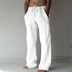 Cassia | Men's Linen Trousers | Straight Fit, Breathable | Summer Casual