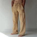 Cassia | Men's Linen Trousers | Straight Fit, Breathable | Summer Casual