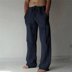 Cassia | Men's Linen Trousers | Straight Fit, Breathable | Summer Casual