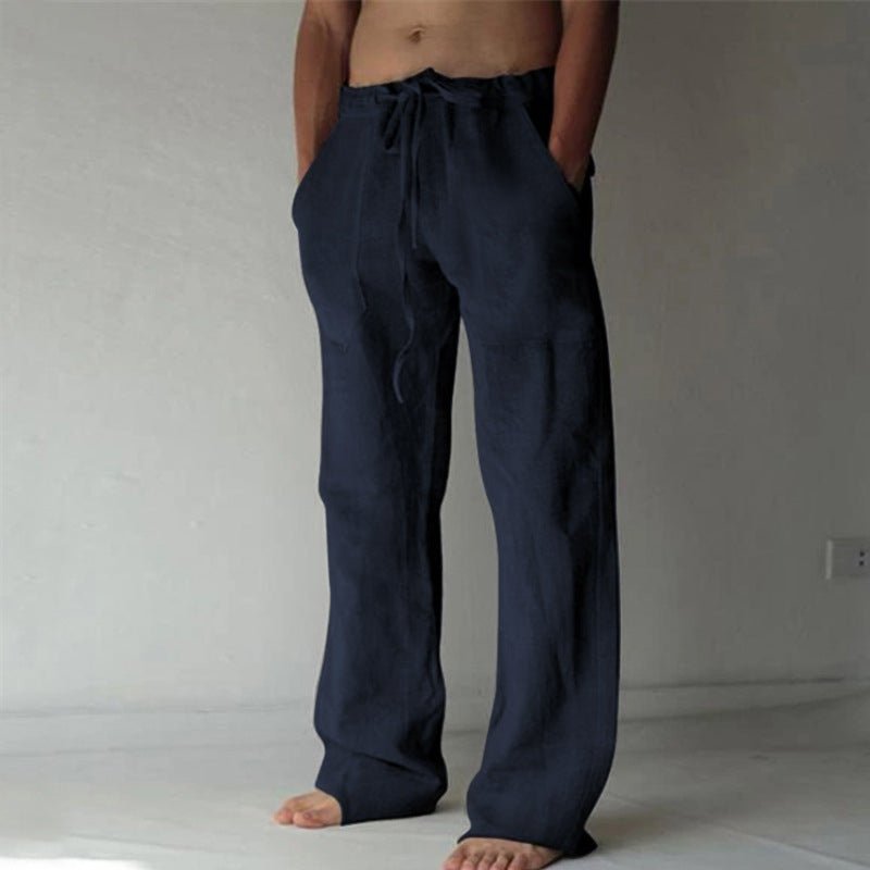 Cassia | Men's Linen Trousers | Straight Fit, Breathable | Summer Casual