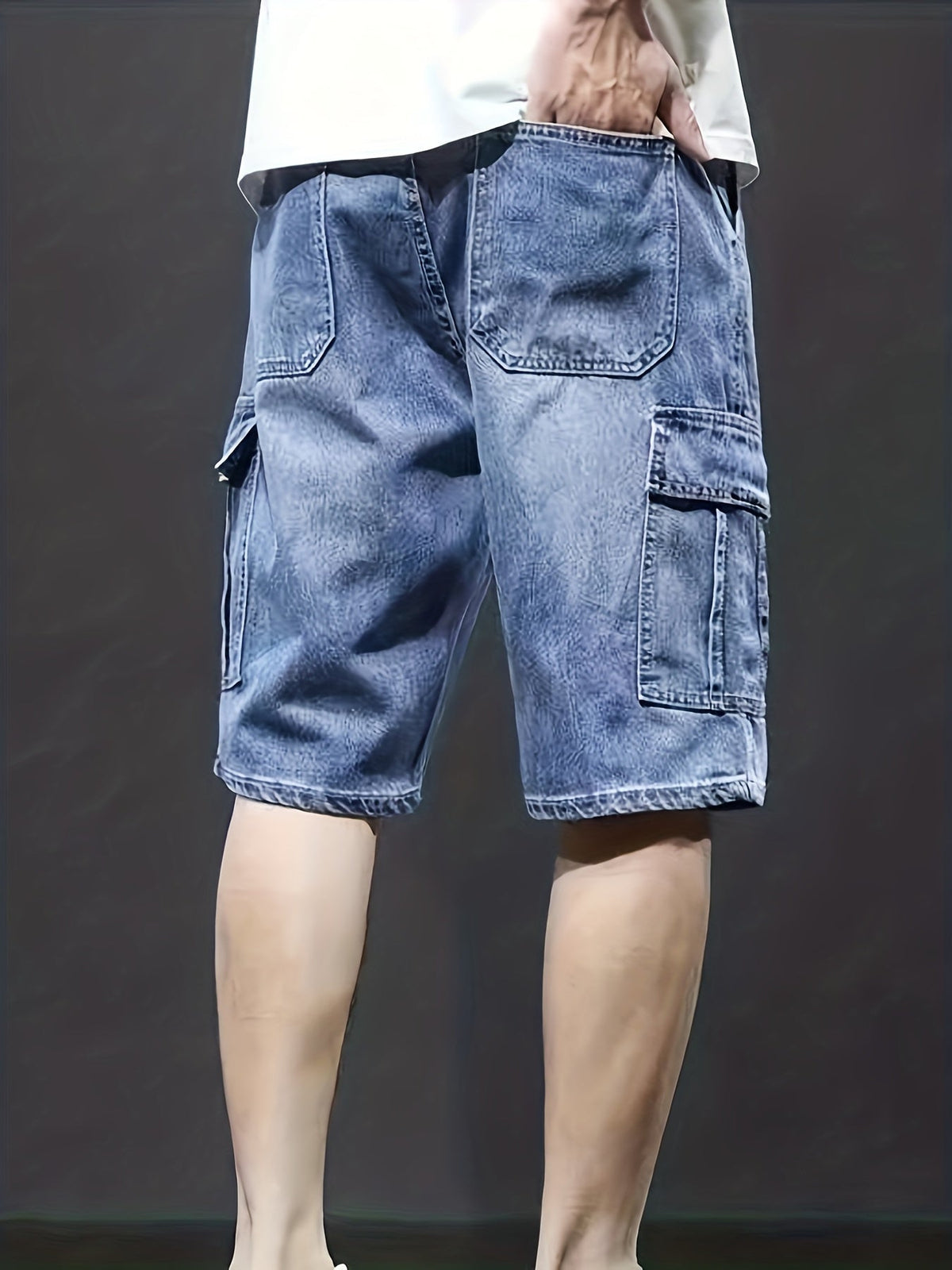 Honor | Men's Cargo Shorts | Denim, Adjustable Waistband | Casual