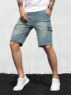 Honor | Men's Cargo Shorts | Denim, Adjustable Waistband | Casual