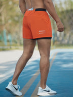 Men 2in1 Running Shorts Phone Pocket Quick Dry