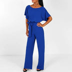 Marlowe | Women's Wide-Leg Jumpsuit | Tailored Fit, Adjustable Waist | Elegant