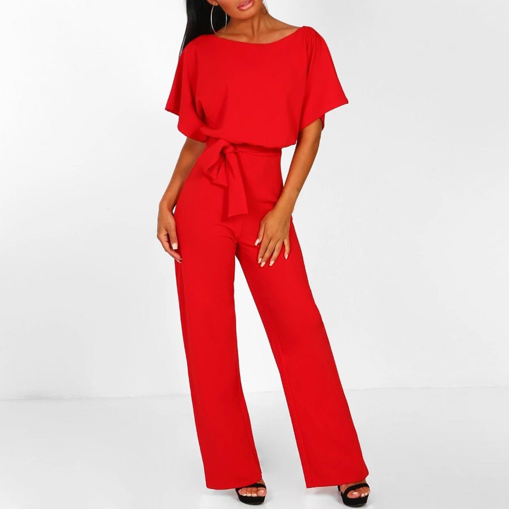 Marlowe | Women's Wide-Leg Jumpsuit | Tailored Fit, Adjustable Waist | Elegant