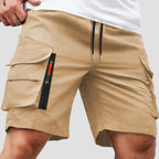 Men Cargo Shorts Relaxed Fit Zip Pockets
