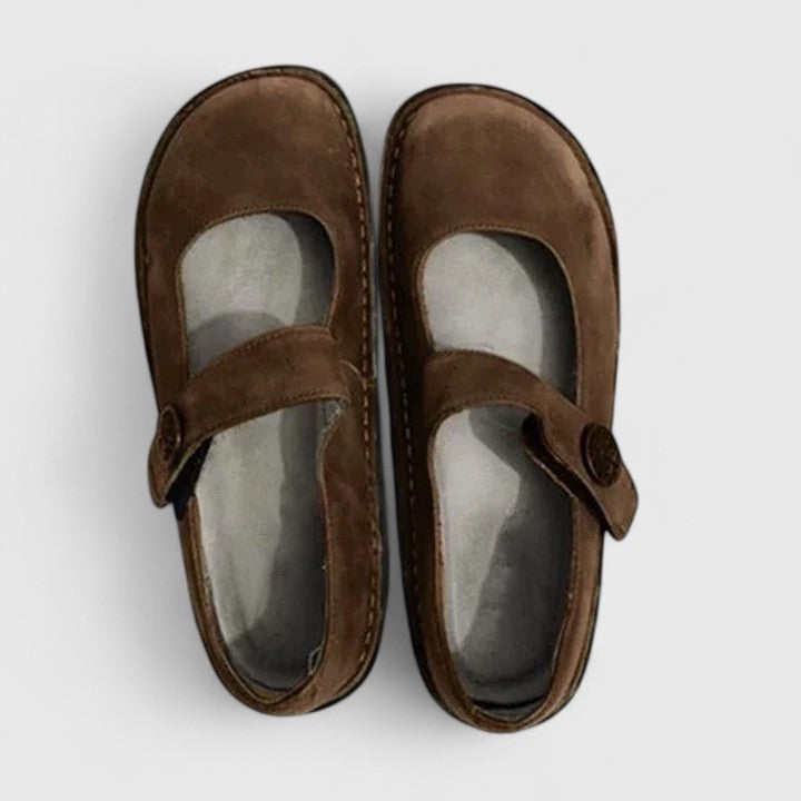 Valentina | Women Leather Mary Jane Orthopedic Shoes Wide Fit