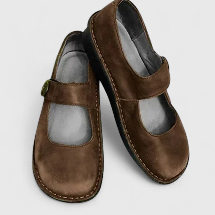 Valentina | Women Leather Mary Jane Orthopedic Shoes Wide Fit