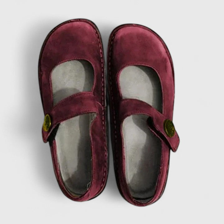 Valentina | Women Leather Mary Jane Orthopedic Shoes Wide Fit