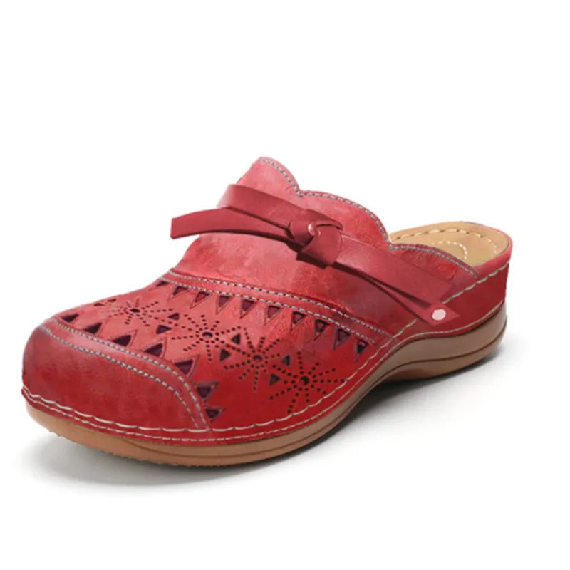 Womens Clogs | Bow Accent Cutout Slip-On