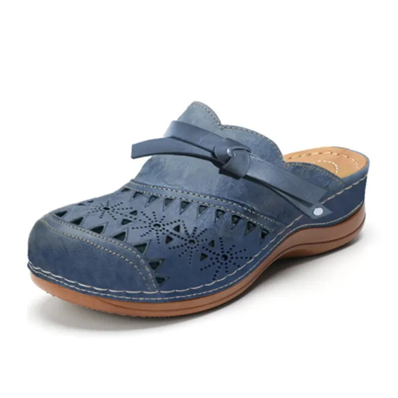 Womens Clogs | Bow Accent Cutout Slip-On