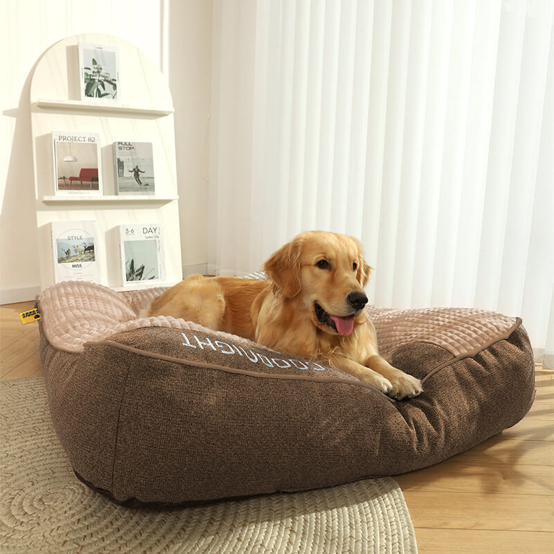 Nova | Orthopaedic Dog Bed | Memory Foam, Headrest, Large | Washable Cover