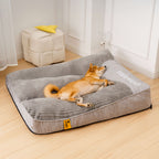 Nova | Orthopaedic Dog Bed | Memory Foam, Headrest, Large | Washable Cover