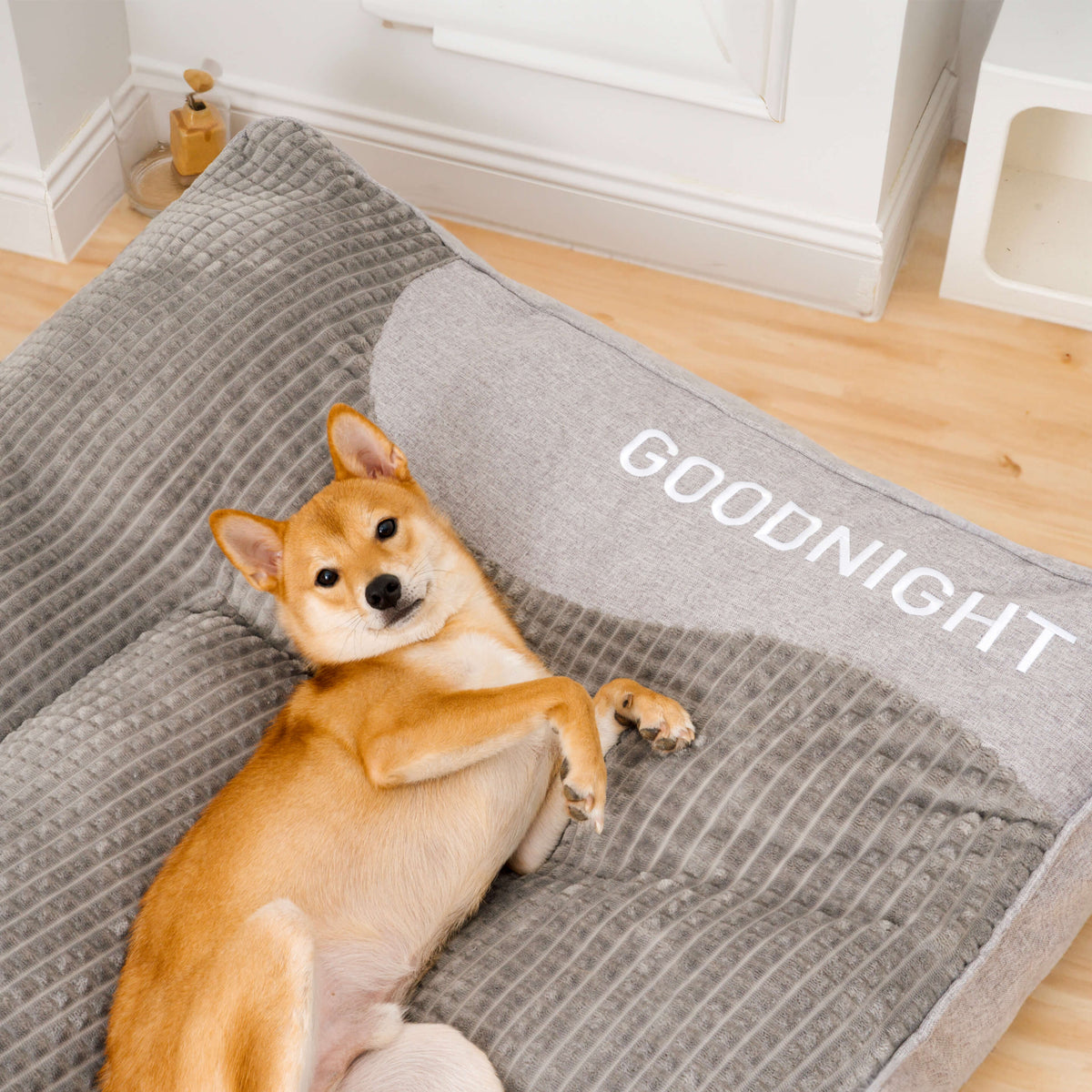 Nova | Orthopaedic Dog Bed | Memory Foam, Headrest, Large | Washable Cover